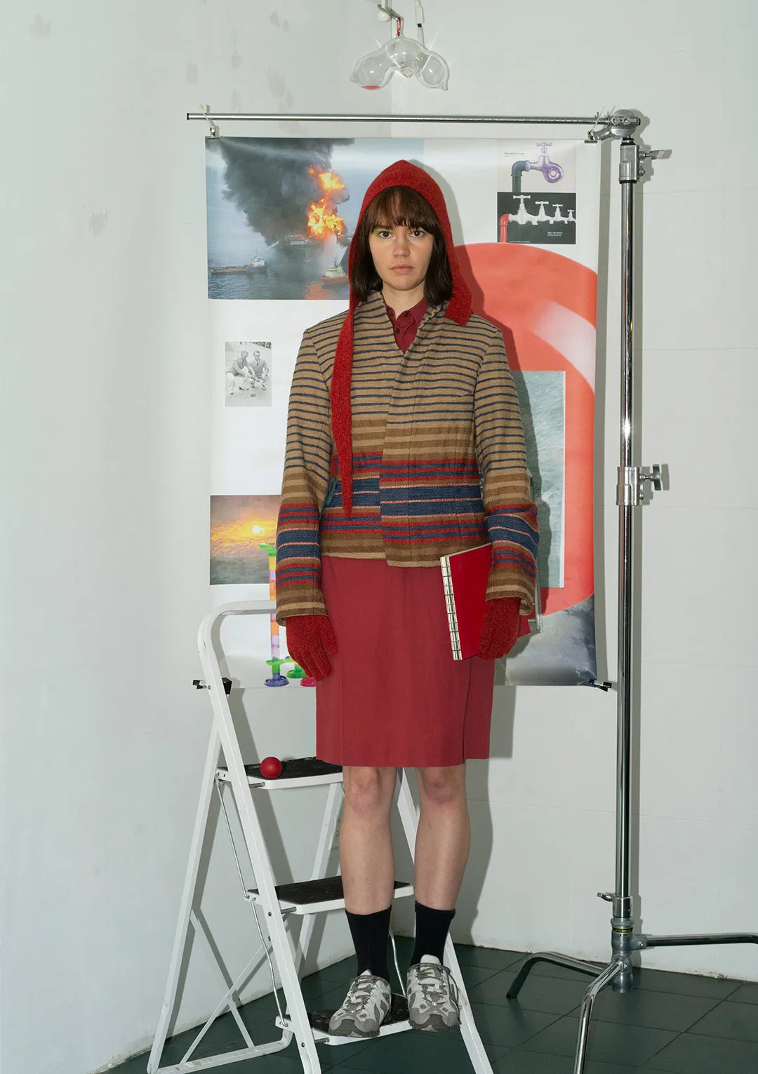 45R Wool Striped Jacket