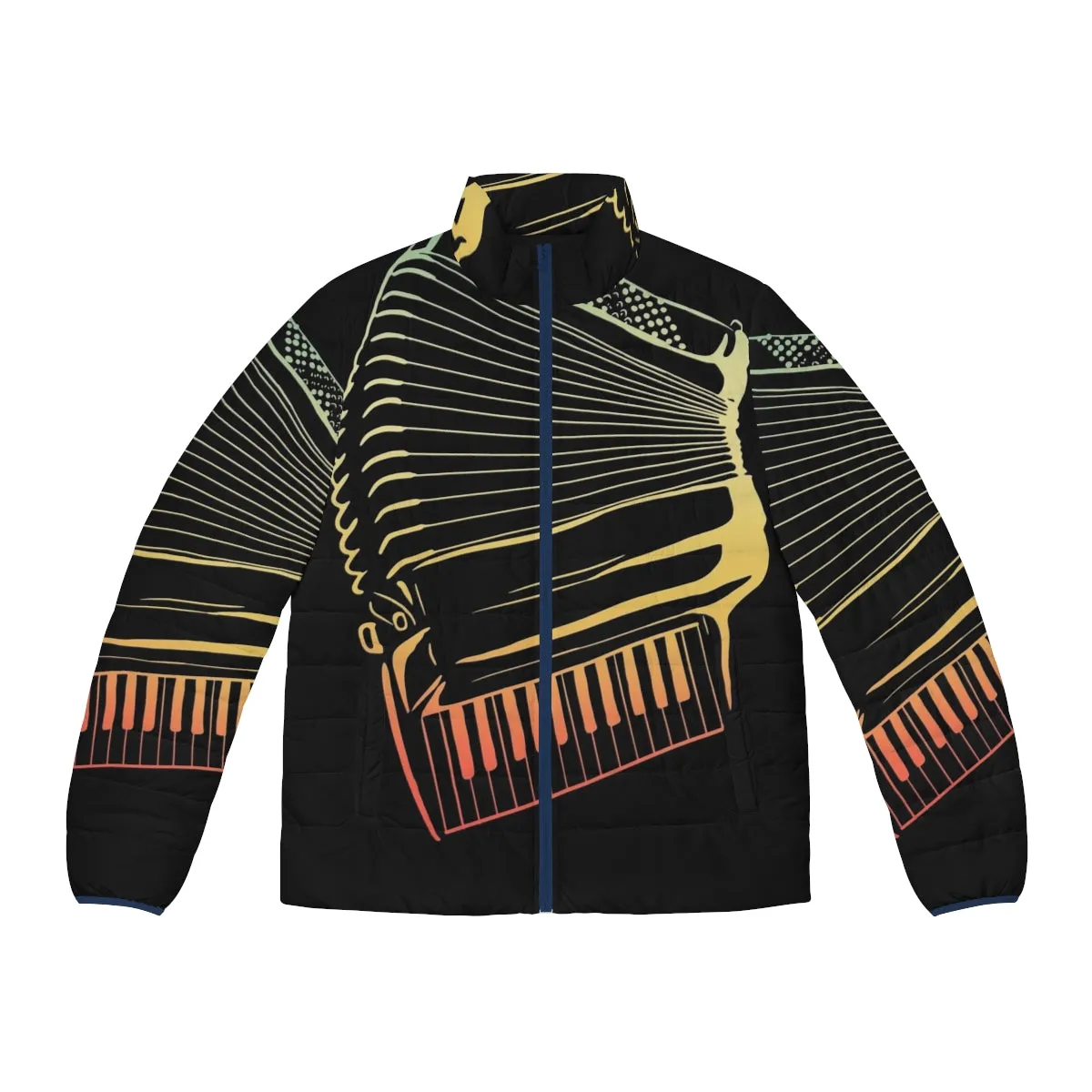 Accordion Player Gift: Air Accordion Puffer Jacket for Musicians