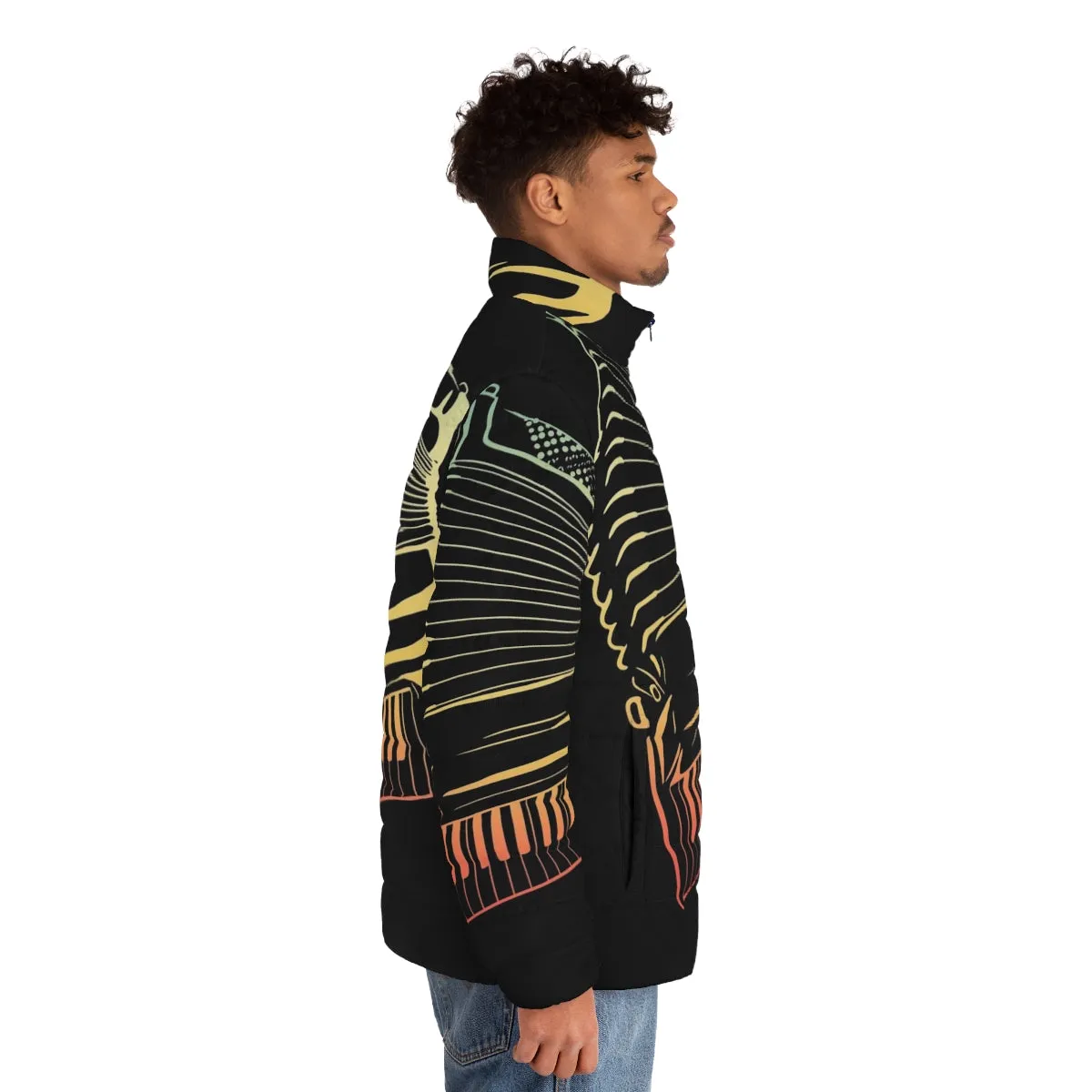 Accordion Player Gift: Air Accordion Puffer Jacket for Musicians