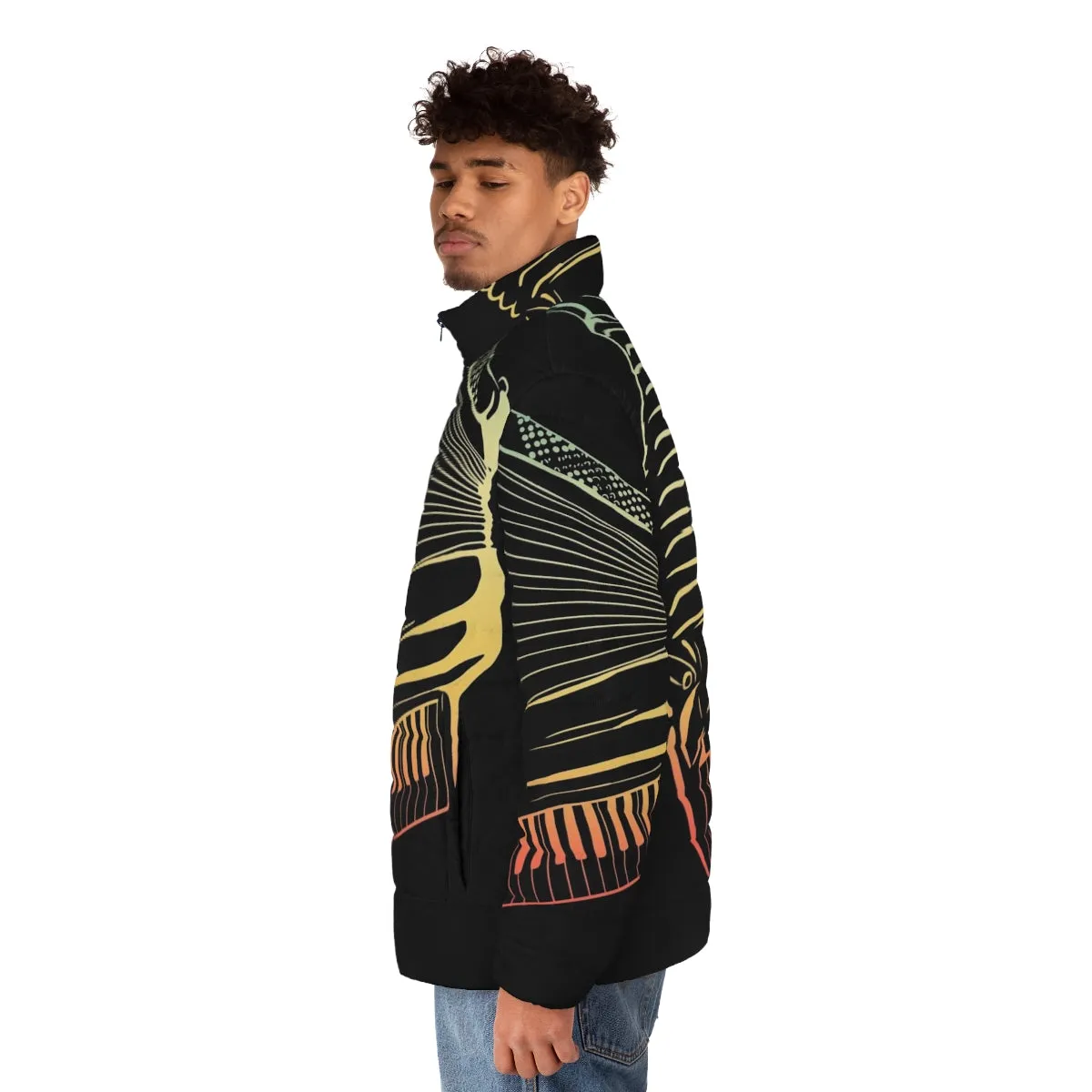 Accordion Player Gift: Air Accordion Puffer Jacket for Musicians