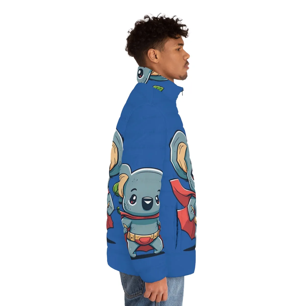Adorable Superhero Koala Puffer Jacket for Kids