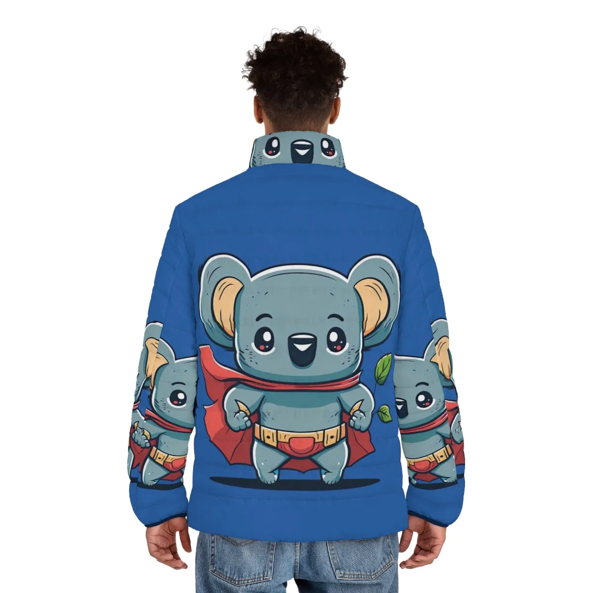 Adorable Superhero Koala Puffer Jacket for Kids
