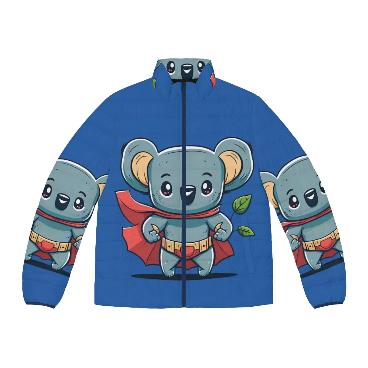 Adorable Superhero Koala Puffer Jacket for Kids