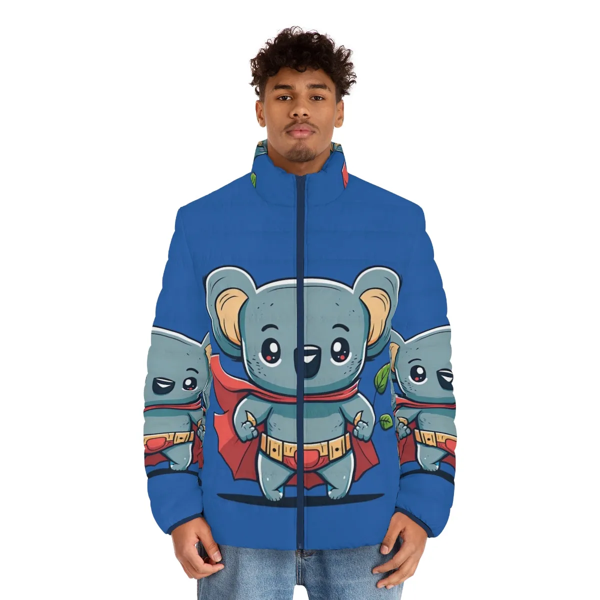 Adorable Superhero Koala Puffer Jacket for Kids