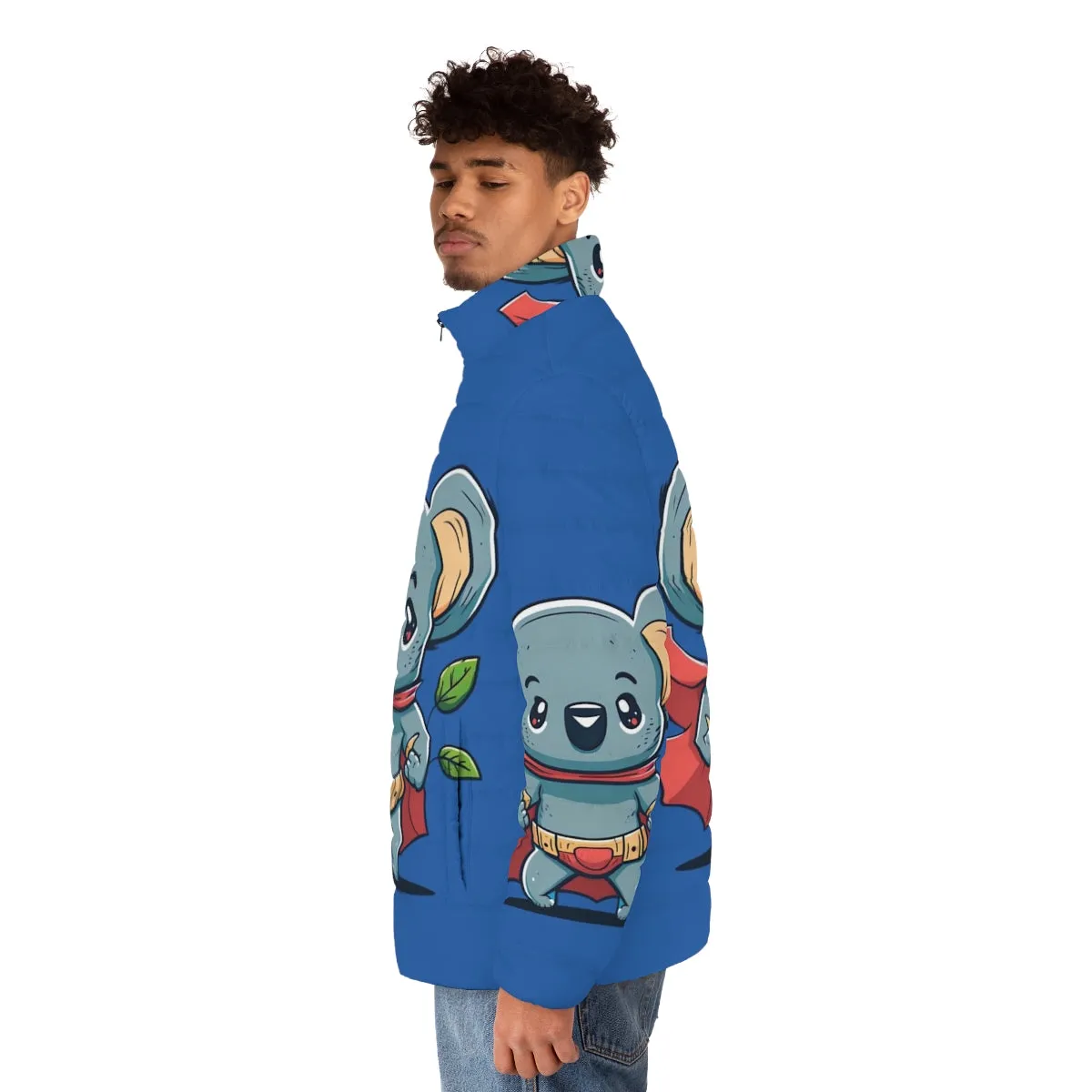 Adorable Superhero Koala Puffer Jacket for Kids