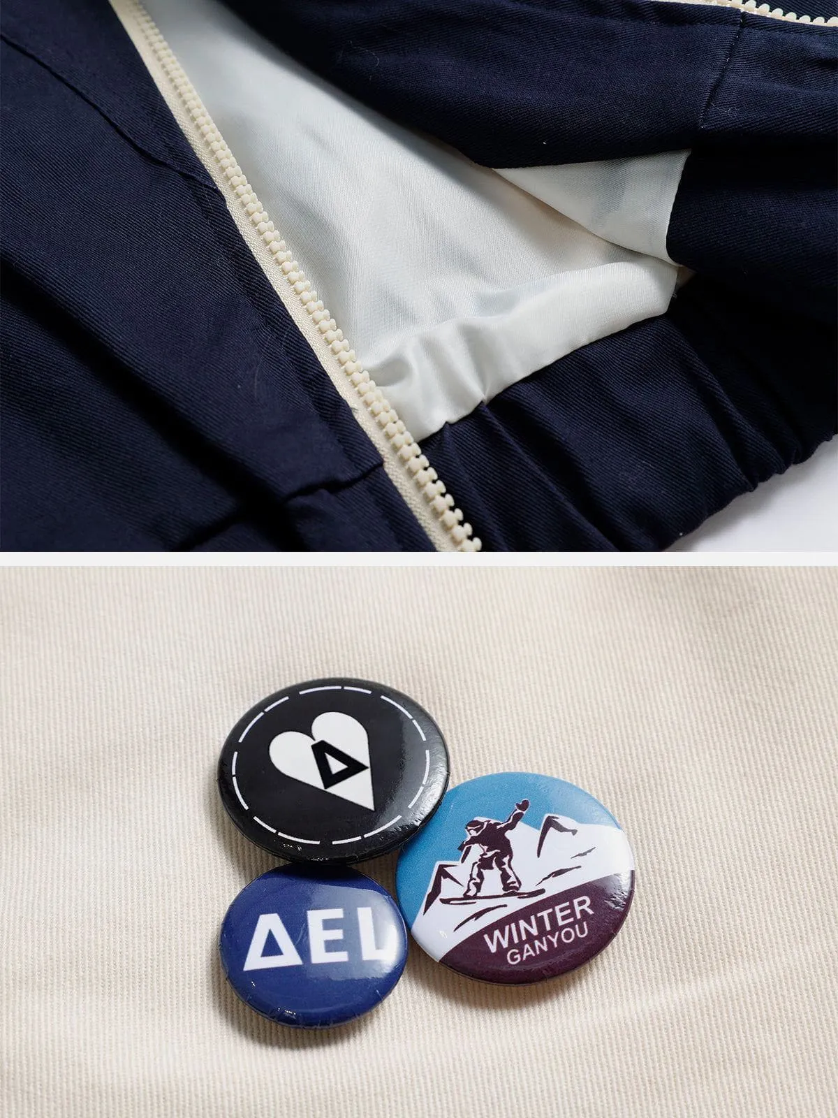 Aelfric Eden Colorblock Detachable Medallion Jacket