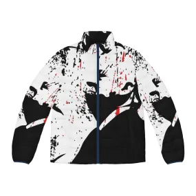 Alfred Hitchcock Inspired Fan Art Puffer Jacket