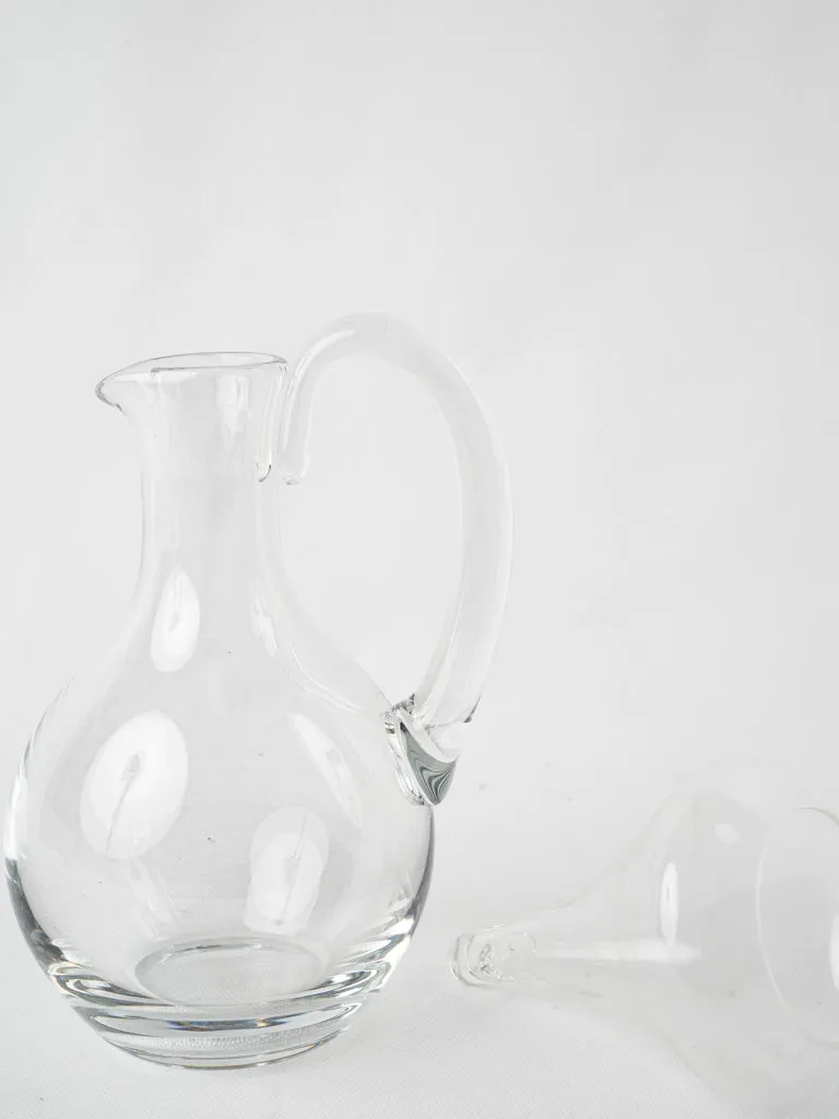 Antique French wine decanter - all glass