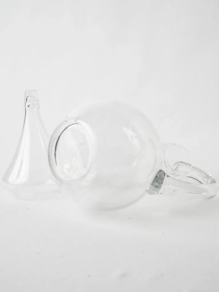 Antique French wine decanter - all glass
