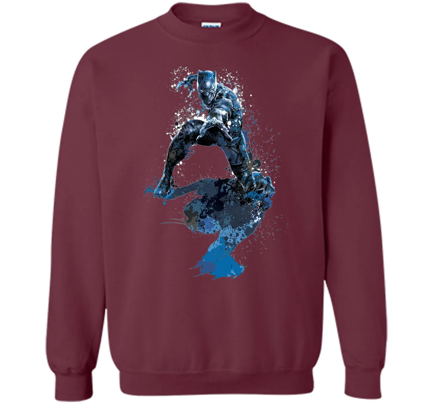 Black Panther Paint Splatter Graphic T-Shirt