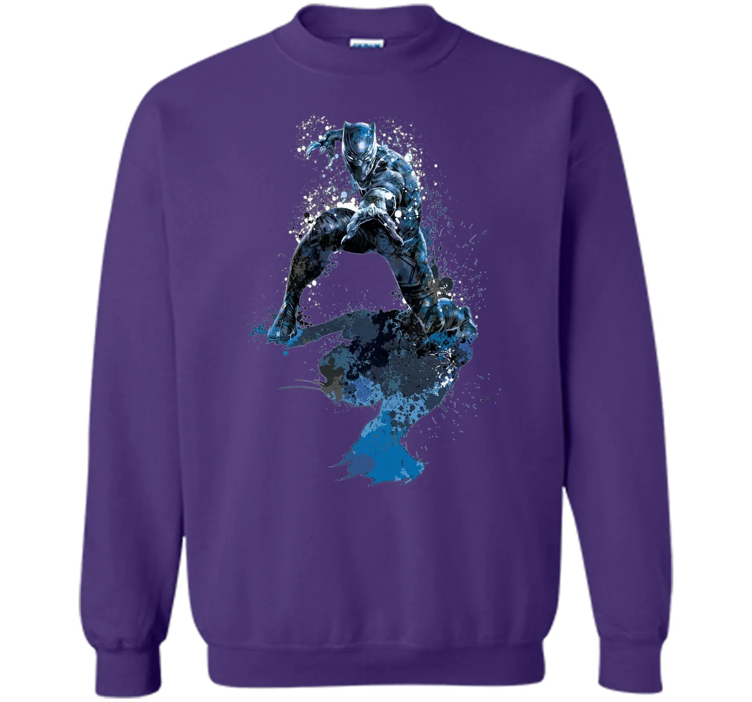 Black Panther Paint Splatter Graphic T-Shirt