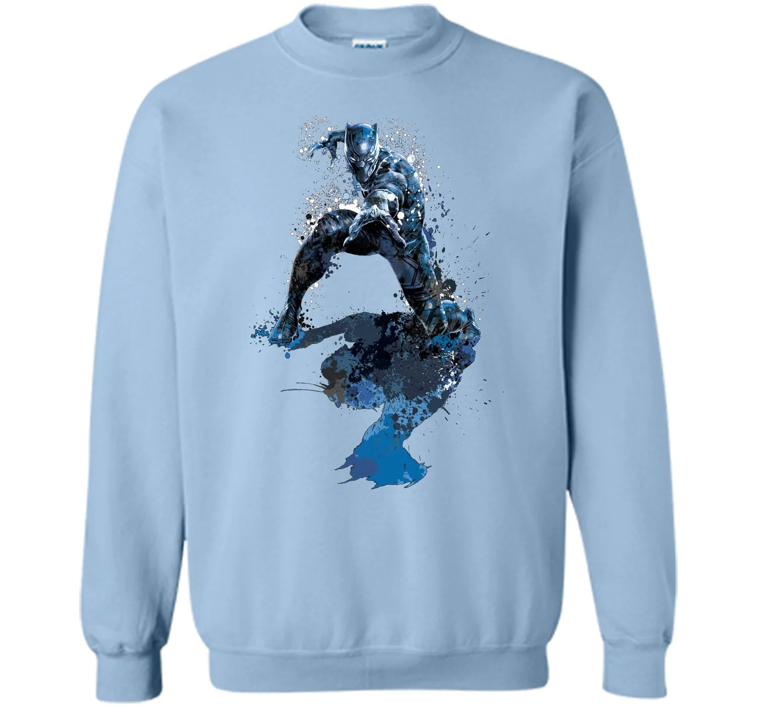 Black Panther Paint Splatter Graphic T-Shirt