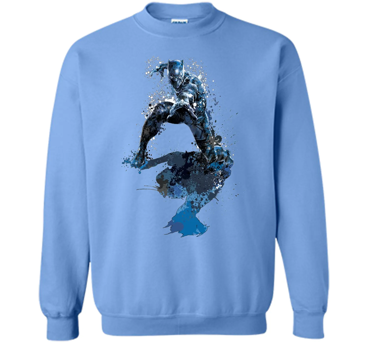 Black Panther Paint Splatter Graphic T-Shirt