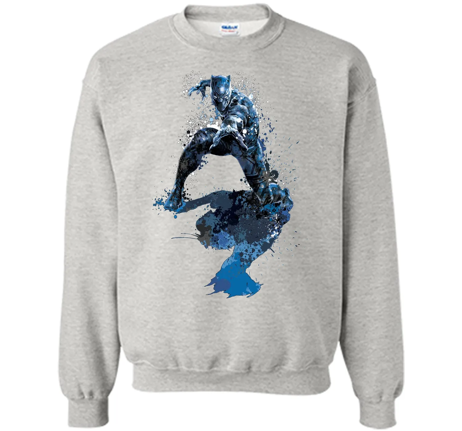 Black Panther Paint Splatter Graphic T-Shirt
