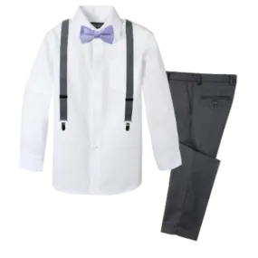 Boys' 4-Piece Customizable Suspenders Outfit - Customer's Product with price 52.95 ID B0sRYR4IbSLYlRXm3FOZq-JU