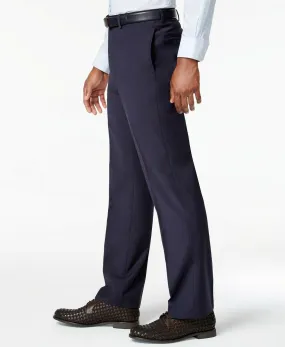 Calvin Klein X-Fit Solid Slim Fit Dress Pants 36 x 29 Navy Blue