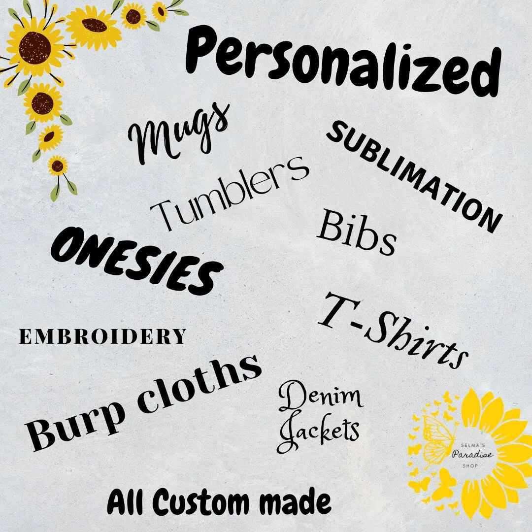 Custom Embroidery Design, Custom Tshirts, Embroidered Design, Unisex Embroidery, He/SheEmboider, Holiday Embroidery, Personalized Embroidery