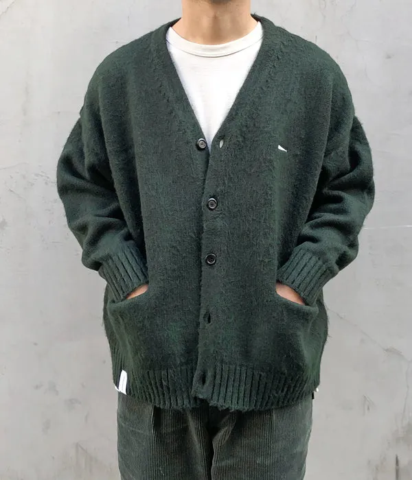 DESCENDANT/NURSE KNIT CARDIGAN (GREEN)