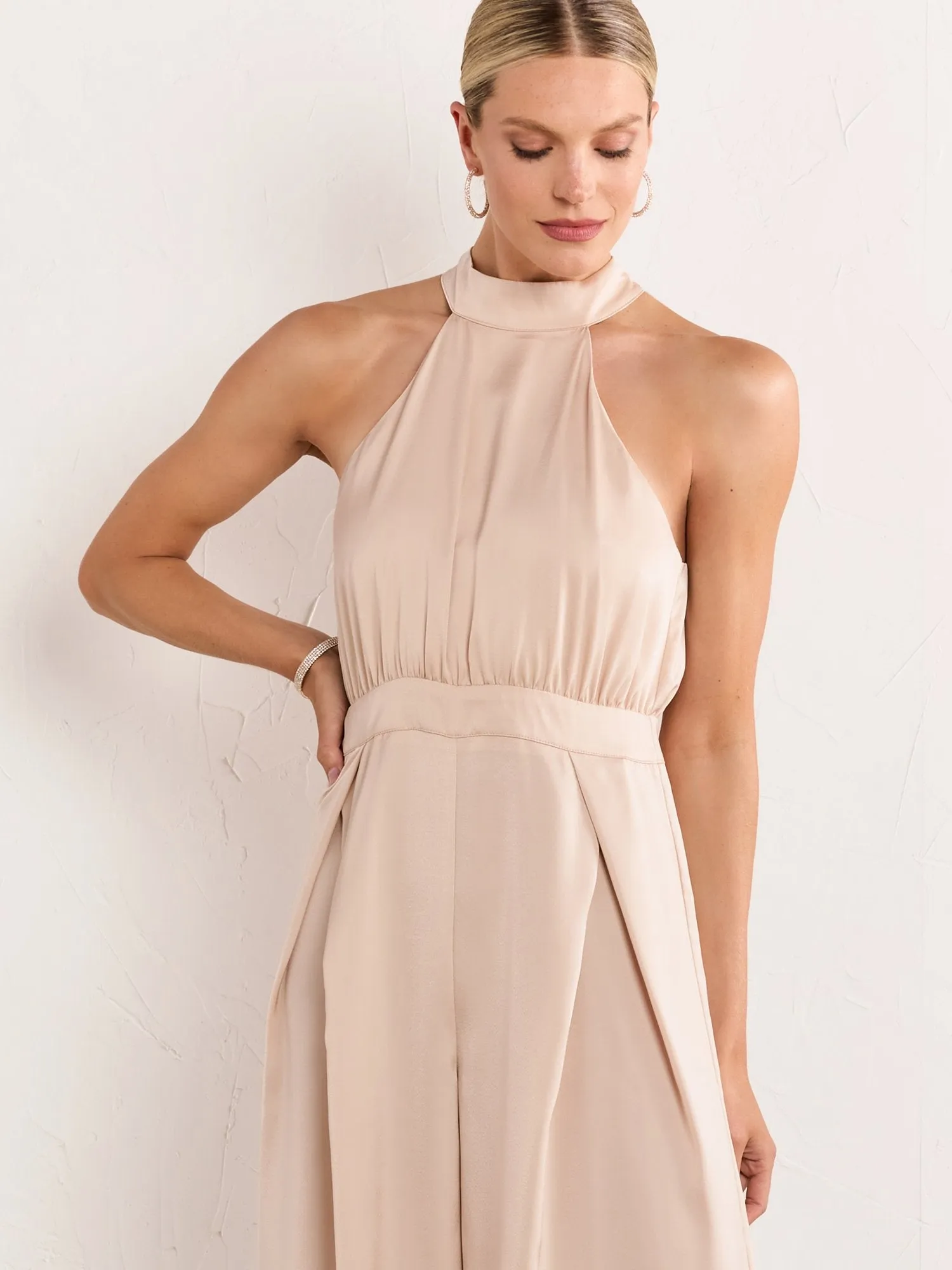 Do Be Sleeveless Bow Back Wide Leg Jumpsuit - Brands We Love