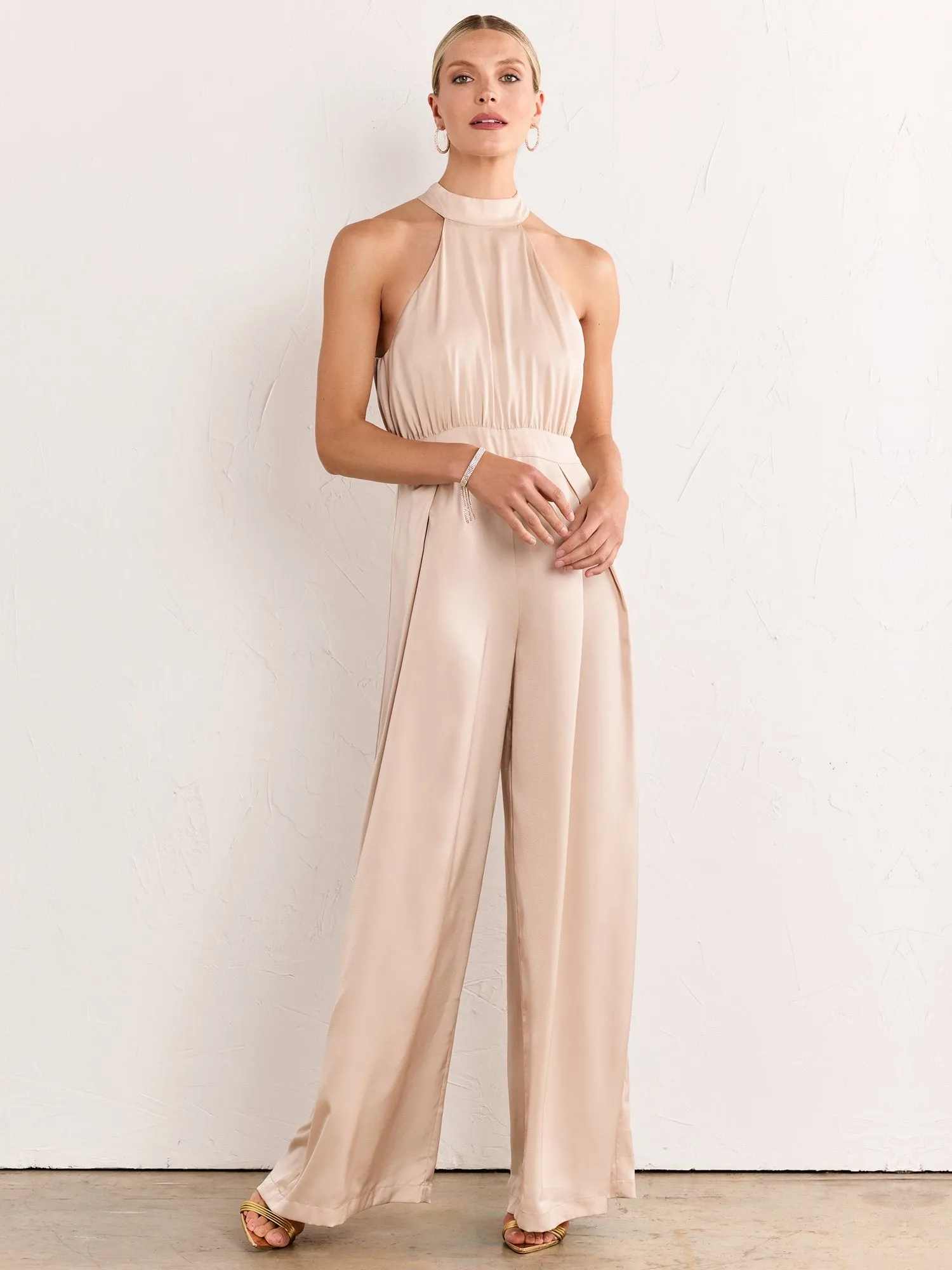 Do Be Sleeveless Bow Back Wide Leg Jumpsuit - Brands We Love