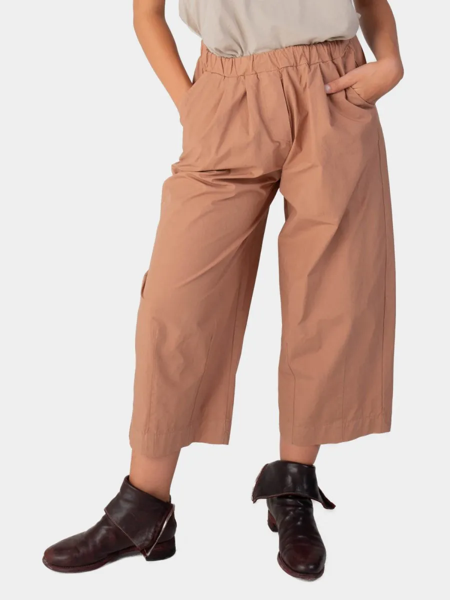 Elastic Waist Cotton Culottes