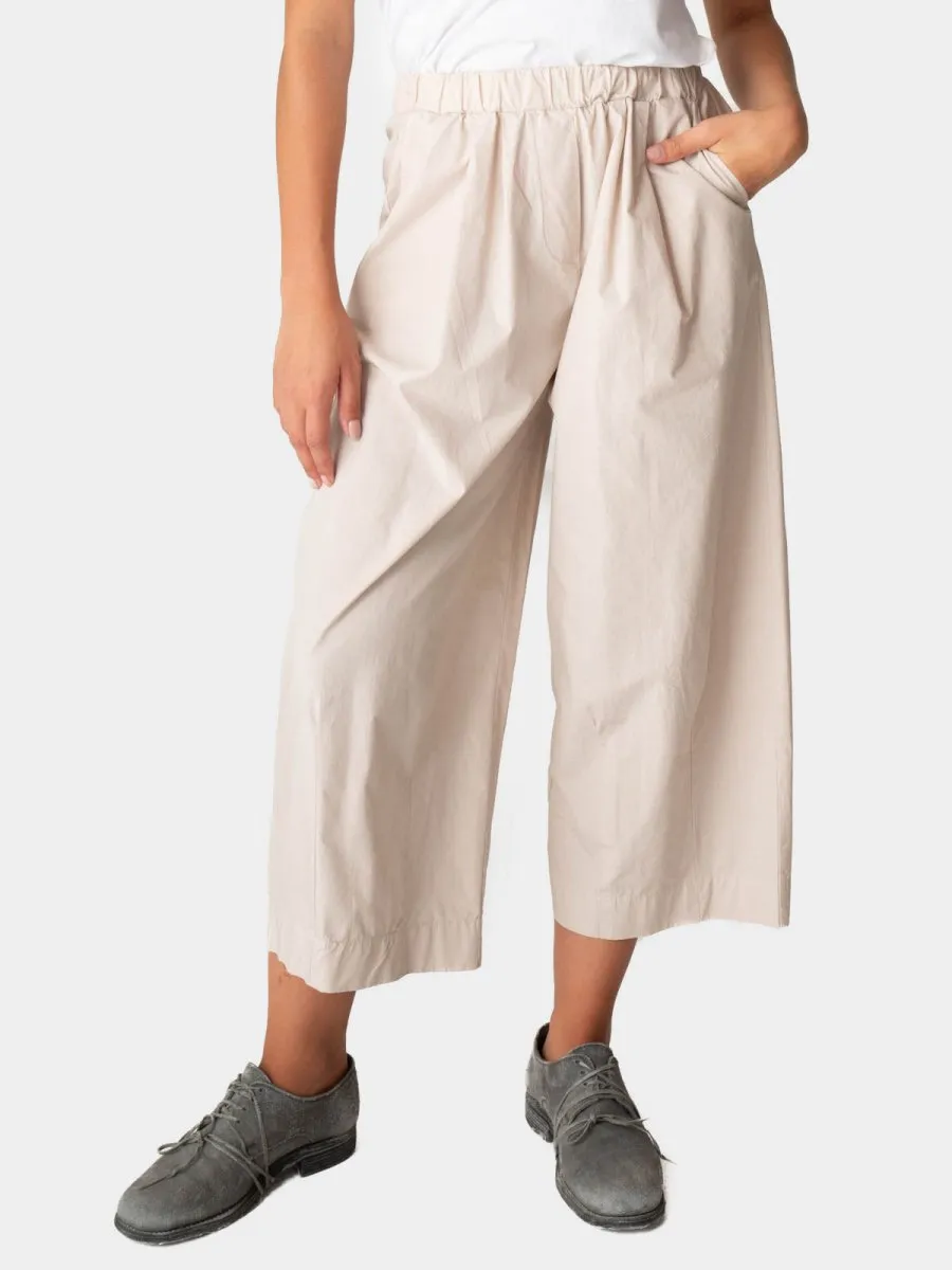 Elastic Waist Cotton Culottes