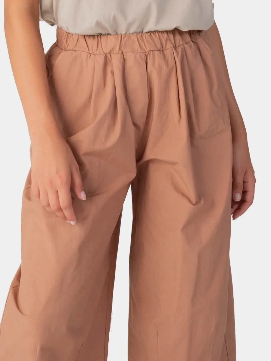 Elastic Waist Cotton Culottes