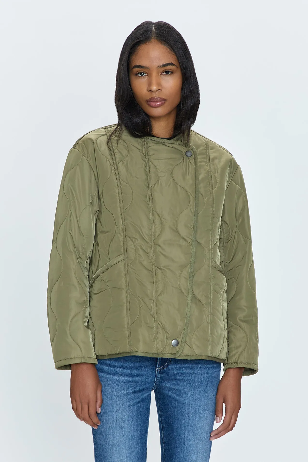 Elva Quilted Jacket - Admiral