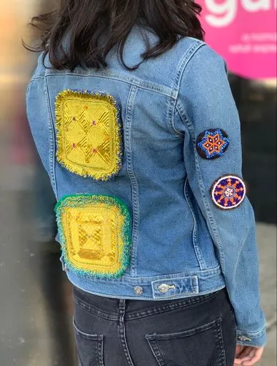 Embellished Denim Jacket-The Bella