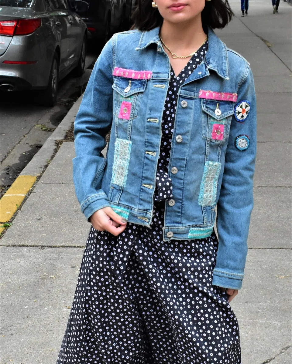 Embellished Denim Jacket- The Michelle
