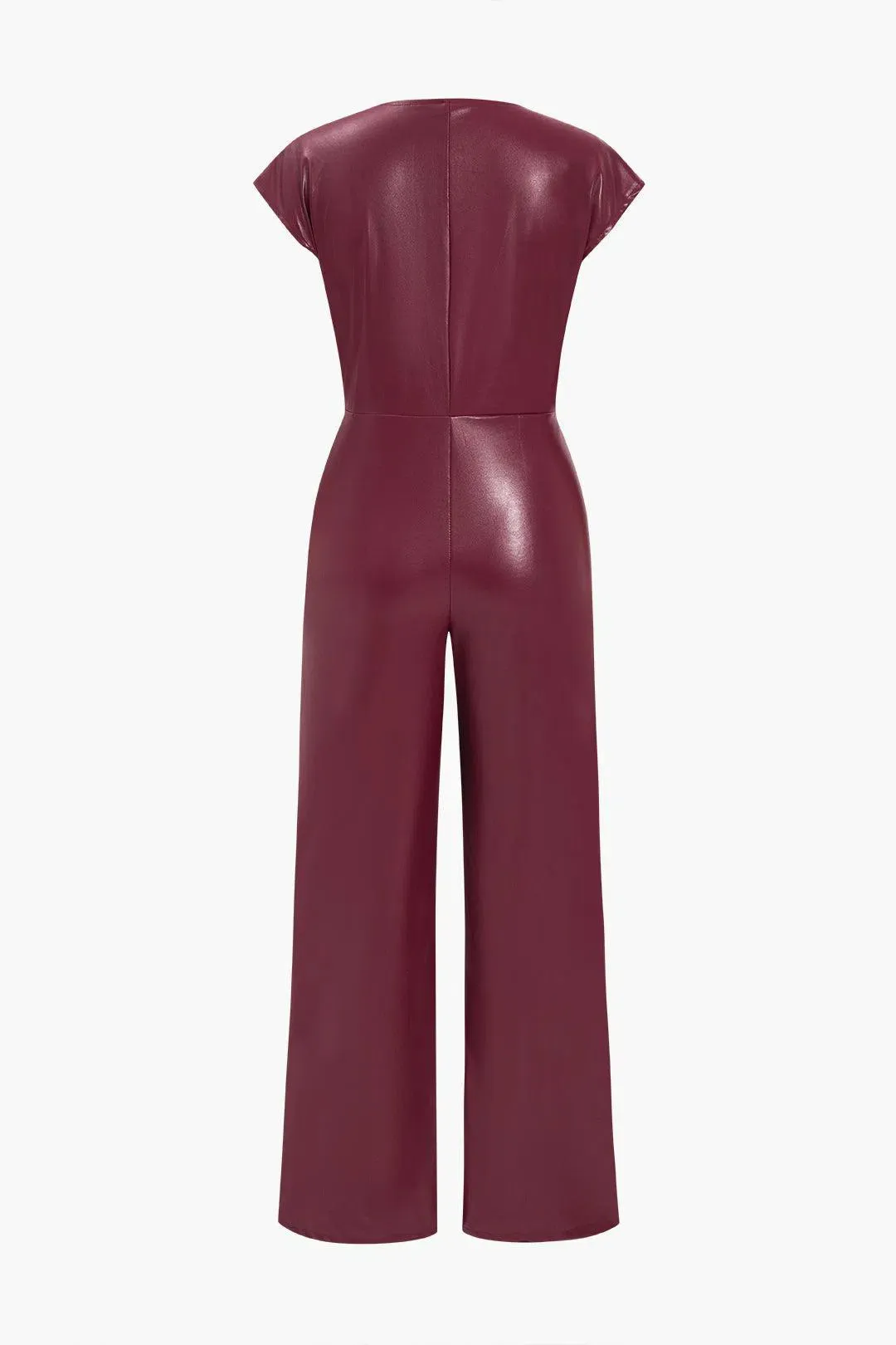 Fleur – Slim-fit design – Leather jumpsuit