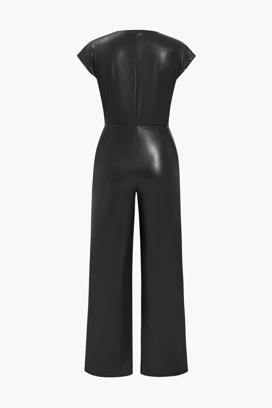 Fleur – Slim-fit design – Leather jumpsuit