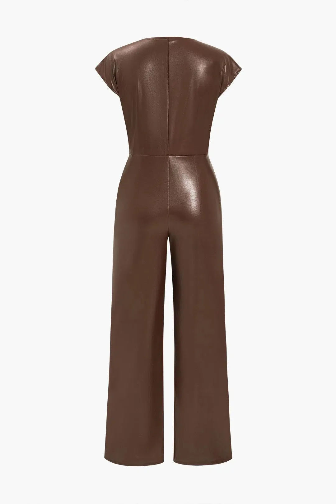 Fleur – Slim-fit design – Leather jumpsuit