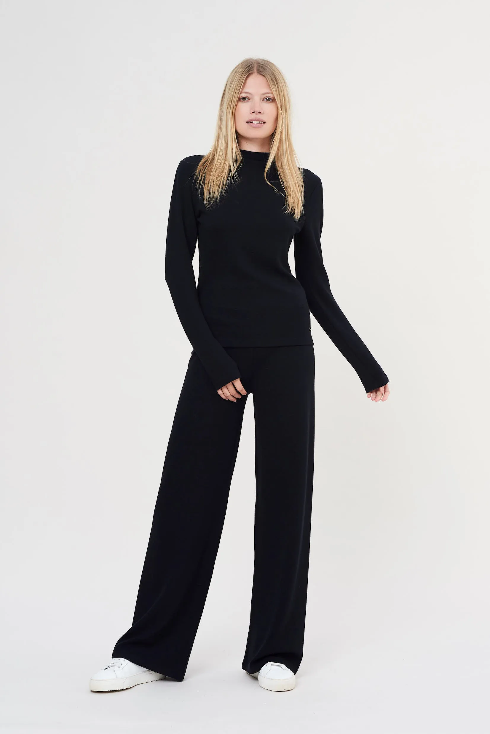 Forest soft structured flared pants - Sand