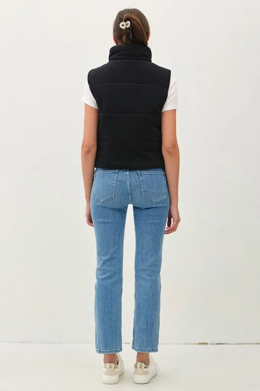 Funnel Neck Puffer Vest