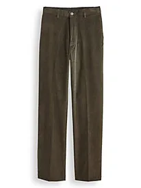 Haggar Mens Classic fit Casual Corduroy Pants 36 / 34 Green