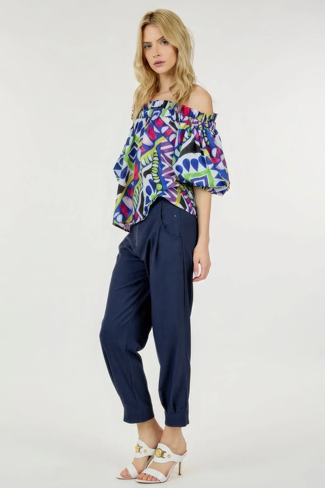High Waist Front Zipper Skinny Pants