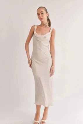 Ivory Satin Dress