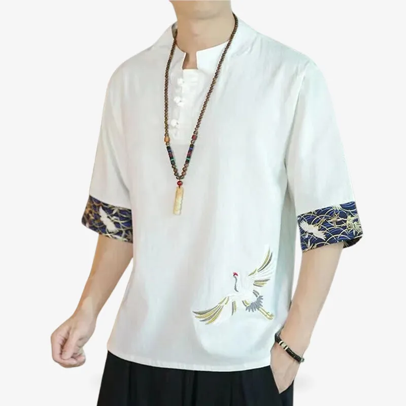 Japanese Embroidered T Shirt