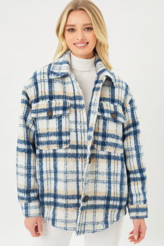 Keep It Cozy Plaid Shacket