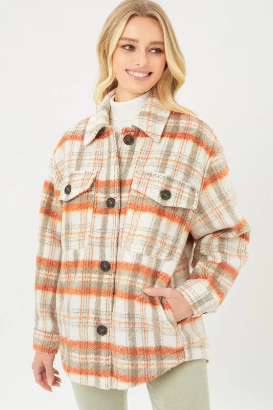 Keep It Cozy Plaid Shacket