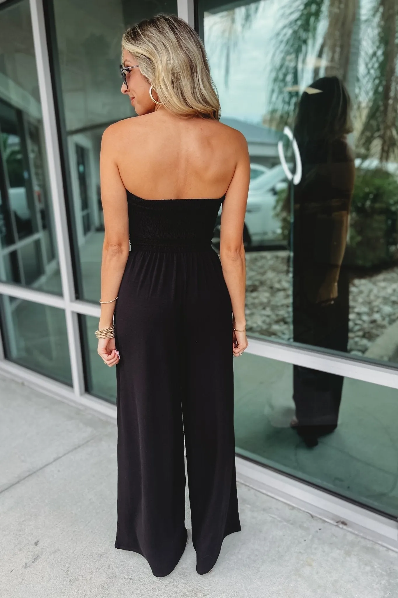 Luciana – Strapless design – Smocked jumpsuit