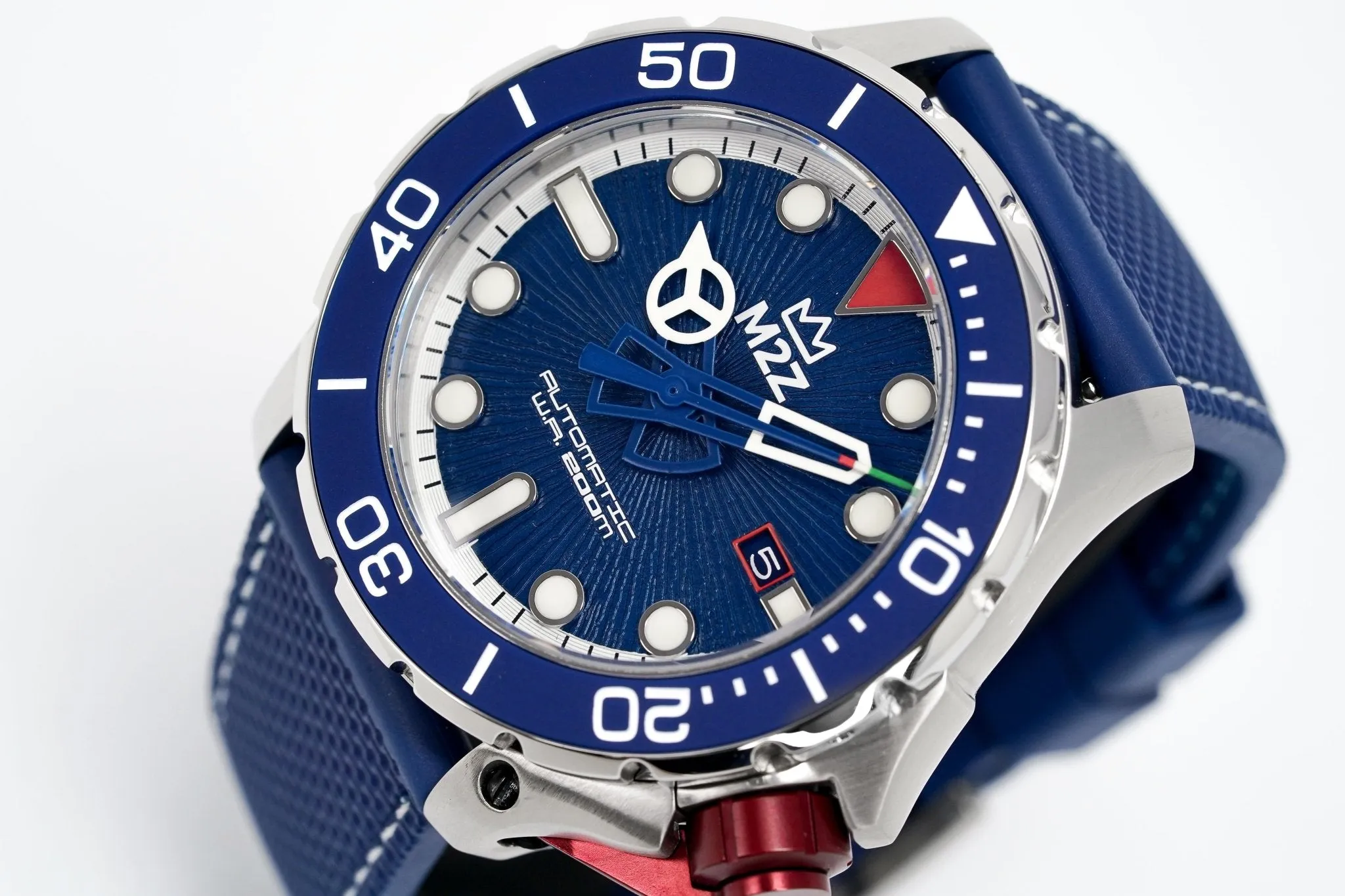 M2Z Men's Watch Diver 200 Blue 200-007