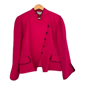 Mansfield Vintage Jacket 100% Wool CeriseUK Size 16