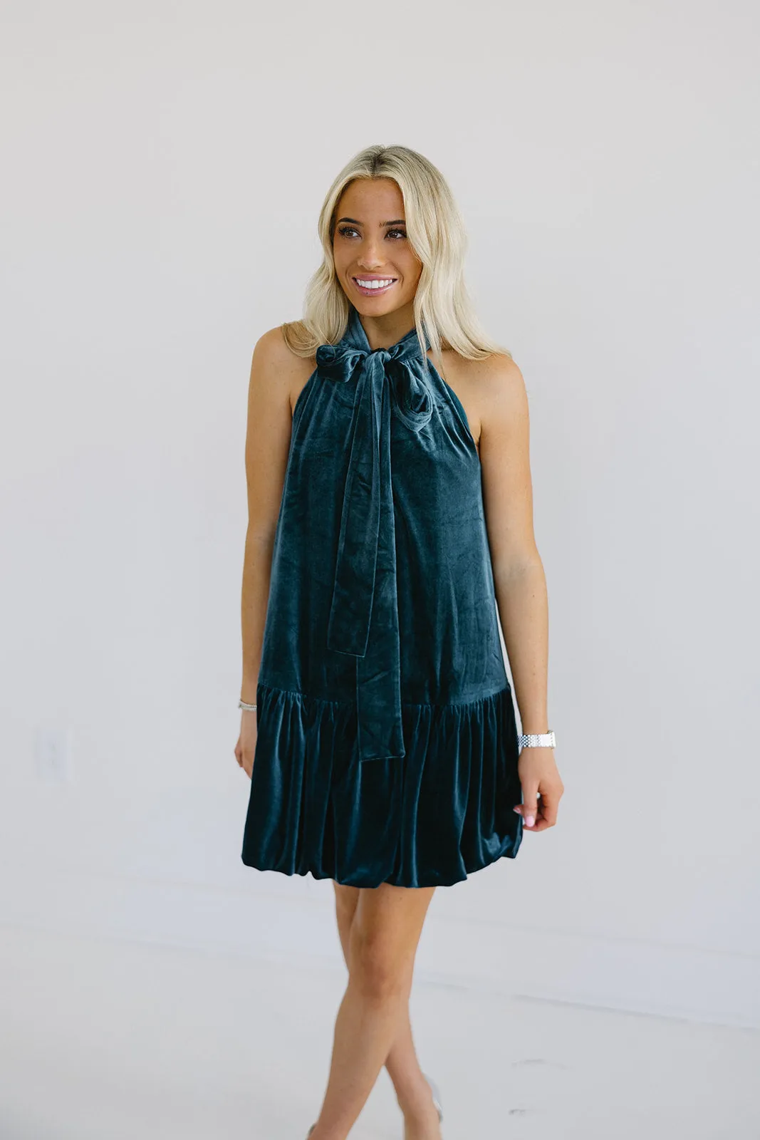 Megan Mini Dress - Peacock