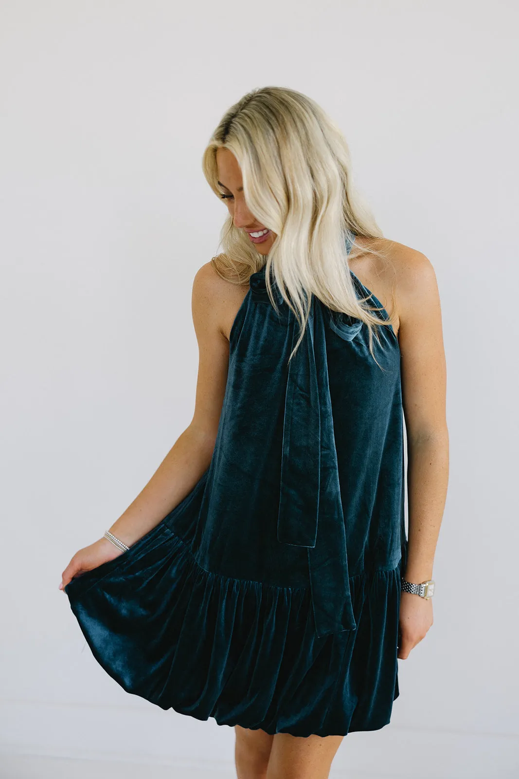 Megan Mini Dress - Peacock