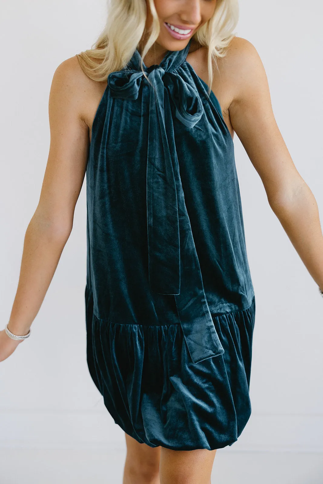 Megan Mini Dress - Peacock