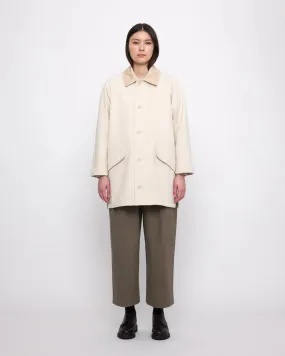 mid-length duster coat