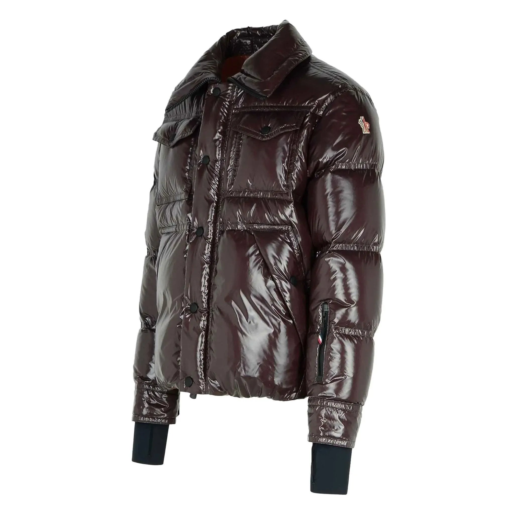 Moncler Grenoble Tecka Ski Down Jacket in Dark Brown