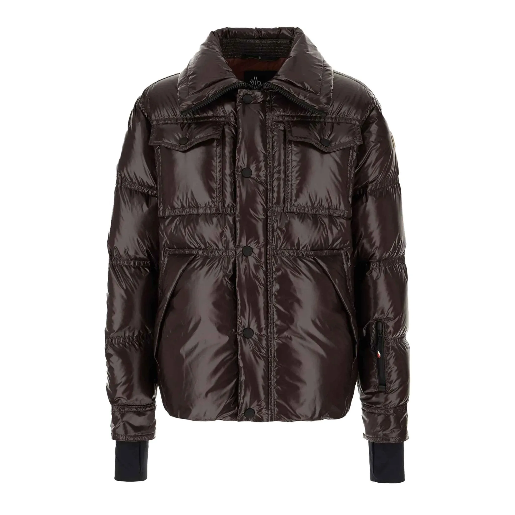 Moncler Grenoble Tecka Ski Down Jacket in Dark Brown